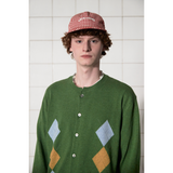 LOGO GINGHAM CHECK CAP / RED