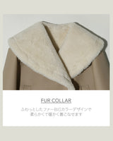 【MADE】フェイクファーライニングレザーレットジャケット