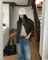 Flu Matte Leather Jacket