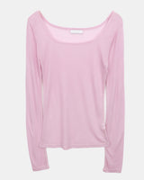 ネヴ スクエアネック ロングスリーブ Tシャツ (9 Colors)