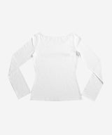 ユニジッピードロゴTシャツ (Cursive ver.)#ホワイト