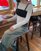 Bottom wave denim pants
