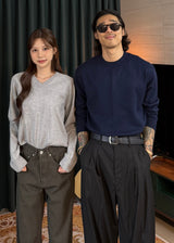 Women's デイリーウォッシャブルVネックニット 14COLOR