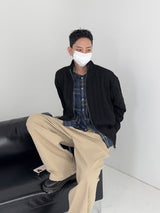 [MADE] Two-Way Wool Cable Knit Zip-Up (7C)