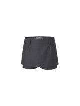 Moa skirt pants (Gray)