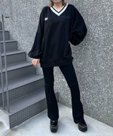 VneckラインリブPO