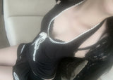 Sidia strap halter top (black)