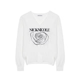 NICOLE ROSE JAQUARD PULLOVER KNIT_BLUE