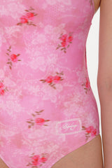 [Floral Veil_pink] One Piece Swimsuit