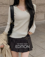 MADE. Kyle ribbed V-neck knit