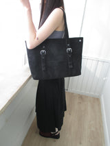 simple square leather bag