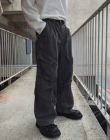 Forty Pigment Pintuck Wide Cargo Pants
