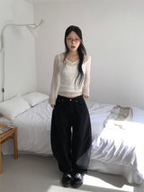 RIBBON BALLOON PANTS (2C)