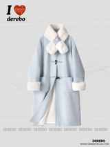 Cloud muffler toggle mink long coat