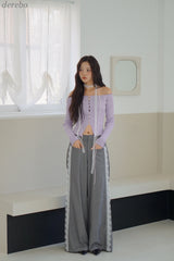 レースポケットワイドスラックス