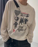 (Unisex) HXドローイングワッフルニット (4C)