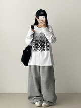 NT Gradient Noise Printed Long Sleeve Tee