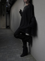 unbalanced loose-fit long sleeves (3color)