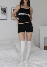 LACE RIBBON SLEEVELESS