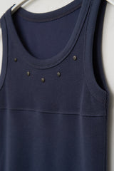 (W) Moto Stud Sleeveless