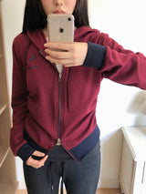 Bebon Horse Contrast Hooded Zip-Up