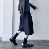 Aライン シルエット ハイストリート ツイルショーツ