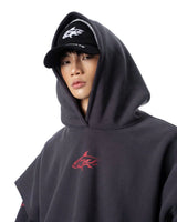DOUBLE LAYER GREY HOODIE
