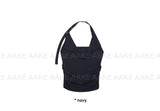 STRAP HALTER SHIRRING TOP