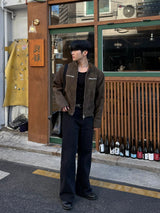 Owen knitwear suede jacket