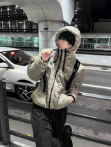 Tech Multi-Zipper Hooded Lightweight Padding