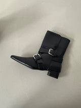 belted ankle boots 