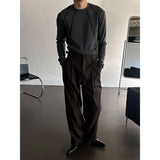 [S/S] ストライプツータックスラックス (2color)