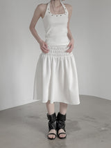 Terre Eyelet Halter Sleeveless