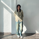 Faded Panel Wide Denim