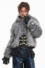 Embryo faux fox eco-friendly fur coat