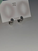 line volume earrings