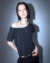 Stud Short Tee - Black