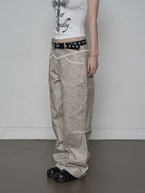 PYTHON LACE PANTS