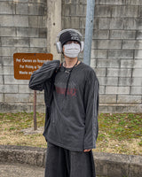 クルー トラック ピグメント ロングスリーブ Tシャツ