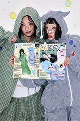 チェックフーディシャツ Green