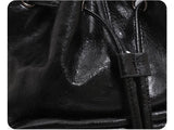 Y2K Oil-Waxed Leather Pocket Mini Backpack 2-Way