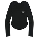 MUSECUT UネックロングスリーブT (4Color)