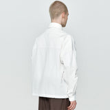Crinkle String Shirt Jumper White