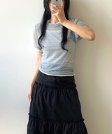 パフウィンクルシースルーショートスリーブTシャツ 4C
