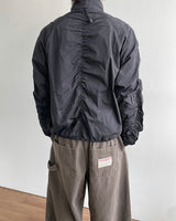 Lesson Shirring Wind Jacket