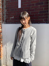 26SS★ [BAONHAUS]ティアフリルカーディガン