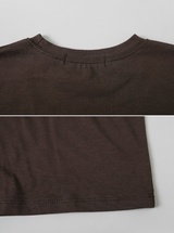 CT Modal Print Short Sleeve Crop T-Shirt (4color)