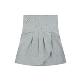 Eyelet 2 - Way Wrap Skirt - Gray