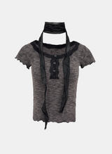 Lacey Ribbon Layered Tee
