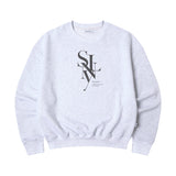 セリフレイヤードシンボルスウェットシャツ (LIGHT GRAY)